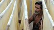 A factory worker prepares Seviiyan in Hyderabad