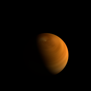 The artist's impression of 2M1207 A artist's rendition