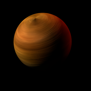 The artist's impression of 2M1510 (AB)b artist's rendition