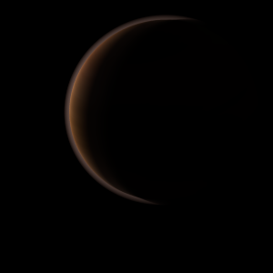 The artist's impression of 2M 1101-7732 B artist's rendition