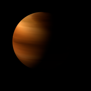The artist's impression of 2MASS J0207+0000 artist's rendition