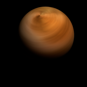 The artist's impression of 2MASS J0219-39 b artist's rendition