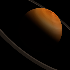 The artist's impression of 2MASS J0243-2453 artist's rendition