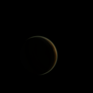 The artist's impression of 2MASS J0348-6022 artist's rendition