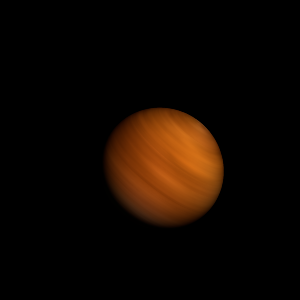The artist's impression of 2MASS J0439-2353 artist's rendition