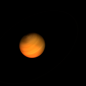 The artist's impression of 2MASS J0441+2301 B artist's rendition