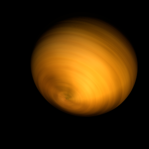 The artist's impression of 2MASS J0441+2301 Bb artist's rendition