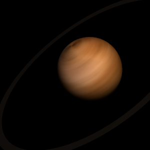 The artist's impression of 2MASS J0441+2534 artist's rendition