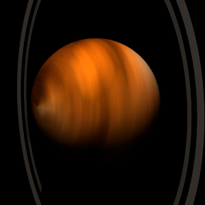 The artist's impression of 2MASS J0523-1403 artist's rendition