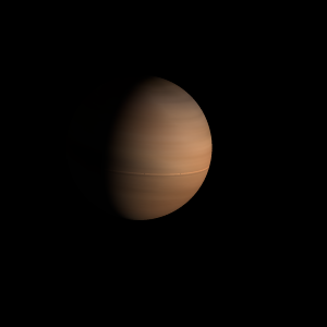 The artist's impression of 2MASS J0535-0532 b artist's rendition