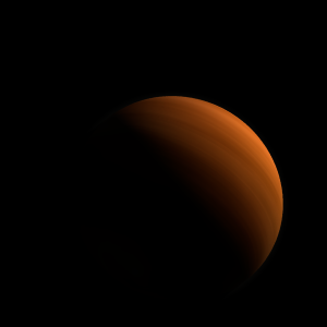 The artist's impression of 2MASS J1106+2754 b artist's rendition