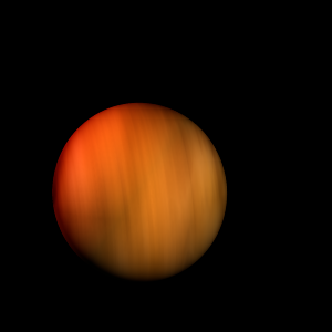 The artist's impression of 2MASS J1209-1004 b artist's rendition