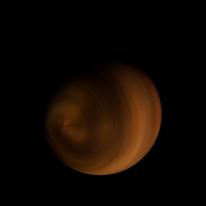 The artist's impression of 2MASS J1214+6316 artist's rendition
