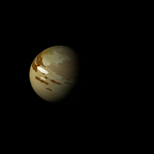 The artist's impression of 2MASS J1253+2734 b artist's rendition