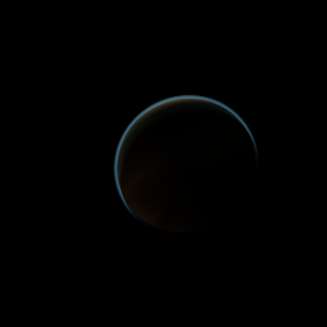 The artist's impression of 2MASS J1450-7841 B artist's rendition