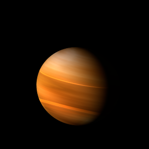 The artist's impression of 2MASS J2033-5635 artist's rendition