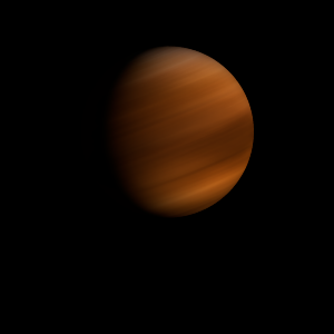 The artist's impression of 2MASS J2206-2047 b artist's rendition