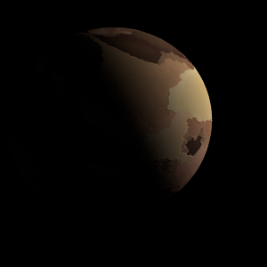 The artist's impression of 44 Uma b artist's rendition