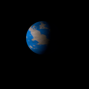 The artist's impression of Barnard's star b artist's rendition