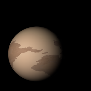 The artist's impression of BD+63 1405 Ab artist's rendition