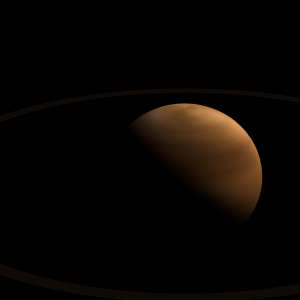 The artist's impression of beta Pic b artist's rendition