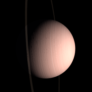 The artist's impression of CoRoT-18 b artist's rendition