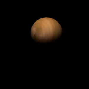 The artist's impression of CoRoT-22 b artist's rendition