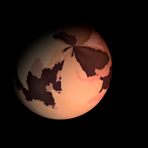 The artist's impression of CoRoT-7 Ad artist's rendition