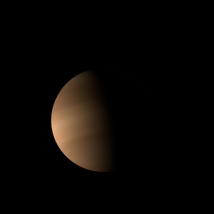 The artist's impression of COUP 710 b artist's rendition