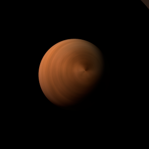 The artist's impression of CRTS J1122-1110 b artist's rendition