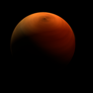The artist's impression of CWISE J1439+2559 b artist's rendition