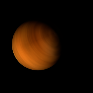 The artist's impression of DENIS J185950.9-370632 b artist's rendition