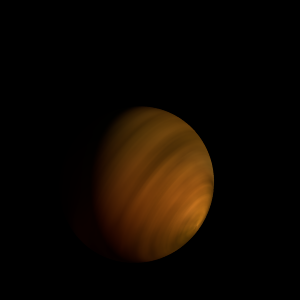 The artist's impression of DENIS J2252-1730 b artist's rendition