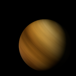 The artist's impression of DI UMa b artist's rendition