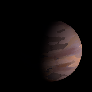 The artist's impression of EPIC 201841433 b artist's rendition