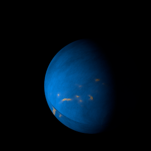 The artist's impression of EPIC 205950854 c artist's rendition