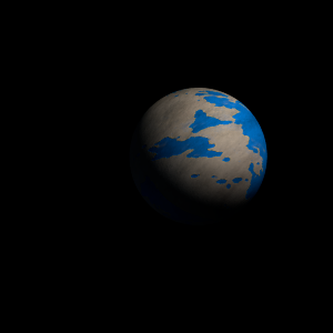 The artist's impression of EPIC 206032309 b artist's rendition