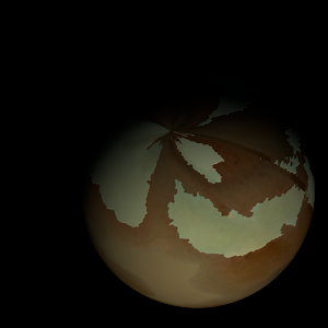 The artist's impression of EPIC 206215704 b artist's rendition