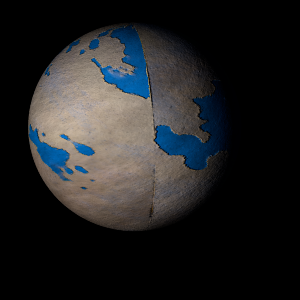 The artist's impression of EPIC 212737443 b artist's rendition