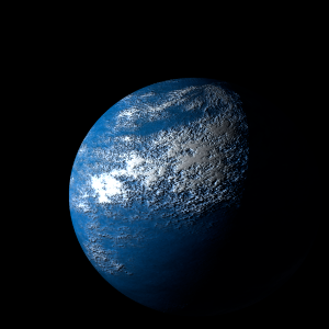 The artist's impression of EPIC 246193072 b artist's rendition