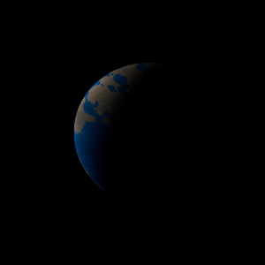 The artist's impression of eta2 Hyi b artist's rendition