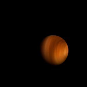 The artist's impression of FLMN J0541366-0154151 artist's rendition