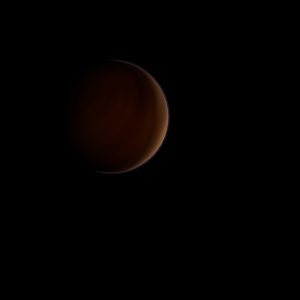 The artist's impression of gamma 1 Leo b artist's rendition