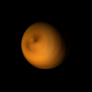 The artist's impression of gamma Cephei Ab artist's rendition