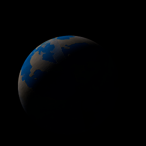 The artist's impression of GJ 1061 b artist's rendition
