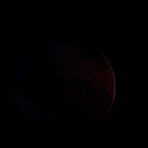 The artist's impression of GJ 1061 d artist's rendition