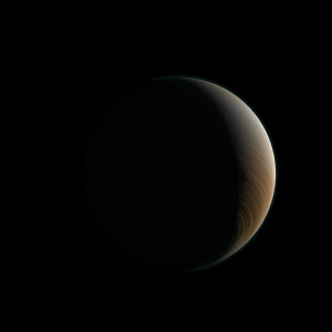 The artist's impression of GJ 163 d artist's rendition