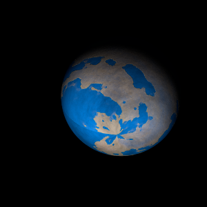 The artist's impression of GJ 221 e artist's rendition