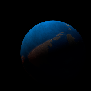 The artist's impression of GJ 3222 Ab artist's rendition