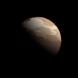 The artist's impression of GJ 3473 Ac artist's rendition